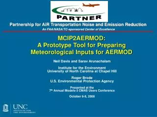 MCIP2AERMOD: A Prototype Tool for Preparing Meteorological Inputs for AERMOD