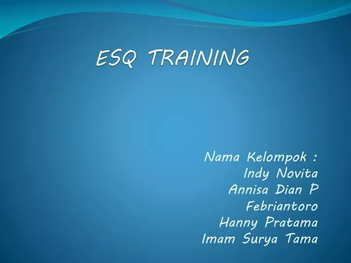 esq training