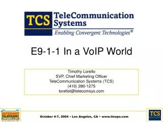 E9-1-1 In a VoIP World