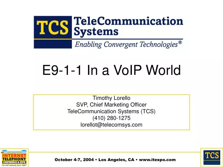 e9 1 1 in a voip world