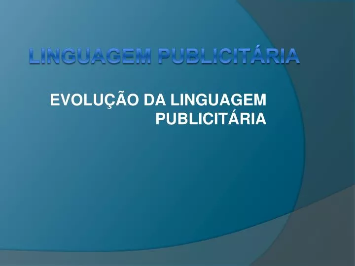 evolu o da linguagem publicit ria