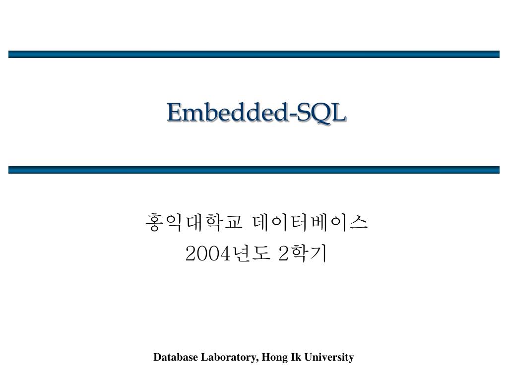 PPT - Embedded-SQL PowerPoint Presentation, free download - ID:4080284