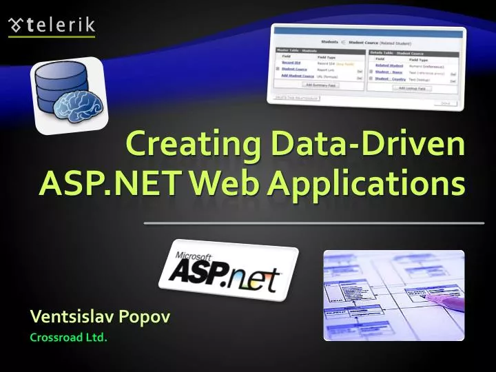 creating data driven asp net web applications