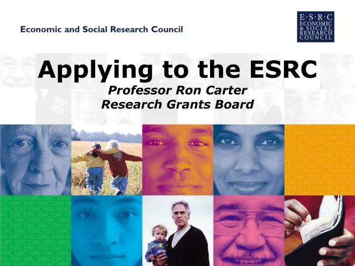 applying to the esrc professor ron carter research grants board