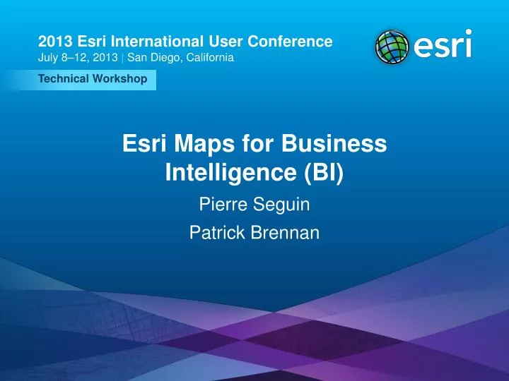 esri maps for business intelligence bi