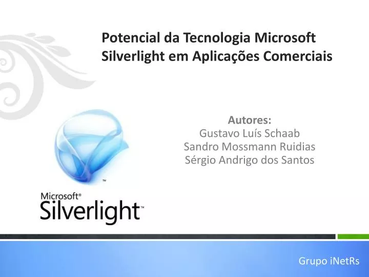 potencial da tecnologia microsoft silverlight em aplica es comerciais