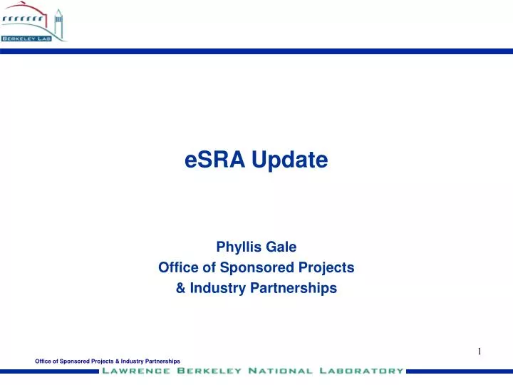 esra update