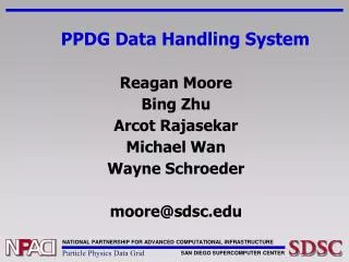 PPDG Data Handling System