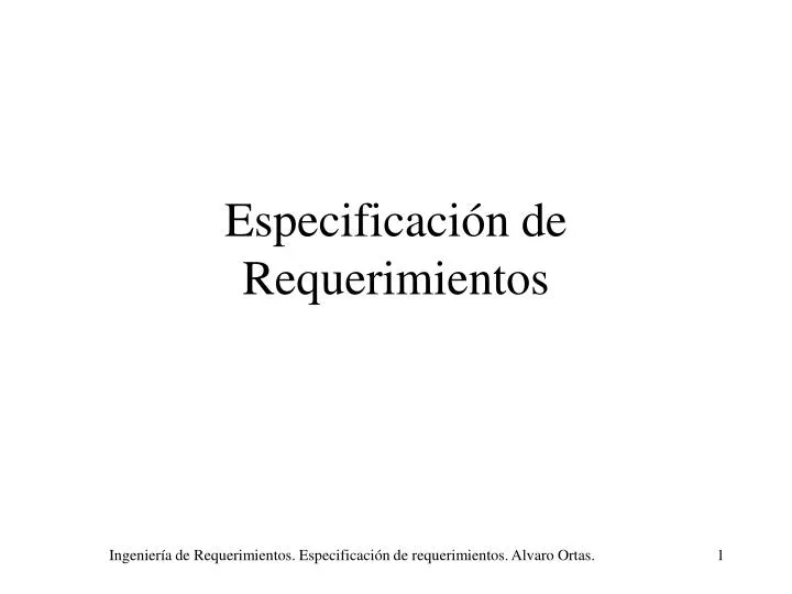 especificaci n de requerimientos