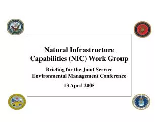 Natural Infrastructure Capabilities (NIC) Work Group