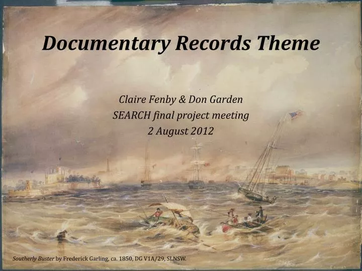 documentary records theme