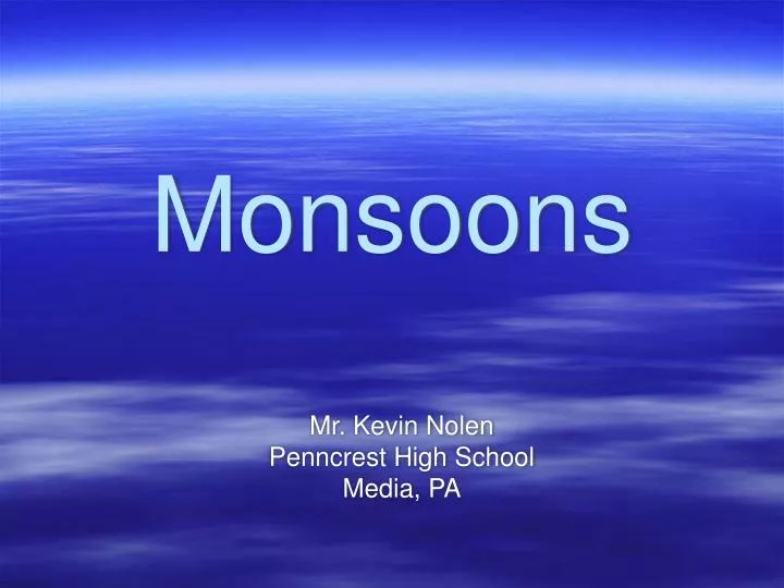 monsoons