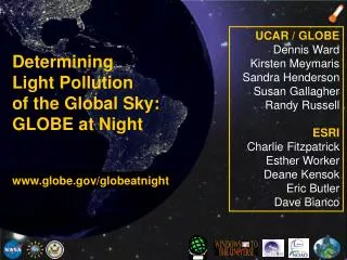 Determining Light Pollution of the Global Sky: GLOBE at Night