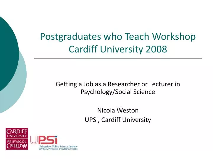 postgraduates who teach workshop cardiff university 2008