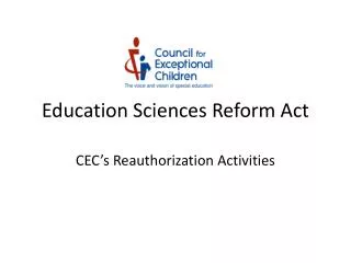 Education Sciences Reform Act