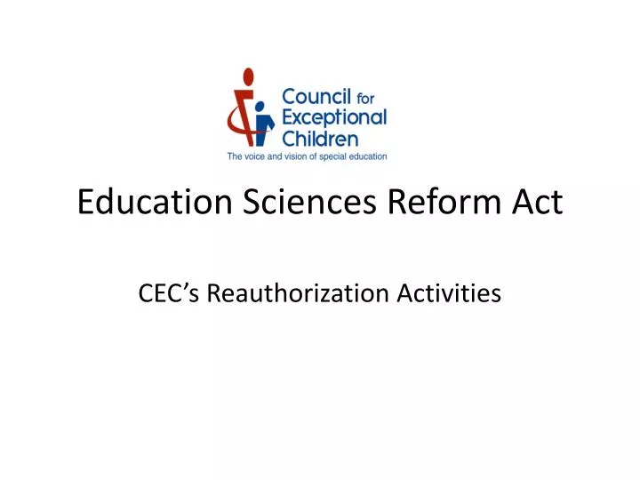 education sciences reform act