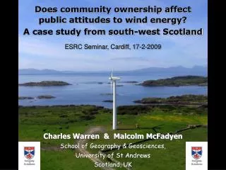 Does community ownership affect public attitudes to wind energy?