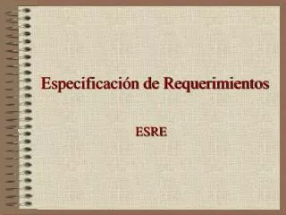 especificaci n de requerimientos