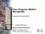 Lessons Learned from User Access and Demographics at DOE/BES Synchrotron Facilities - slide 1