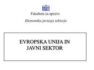 evropska unija in javni sektor