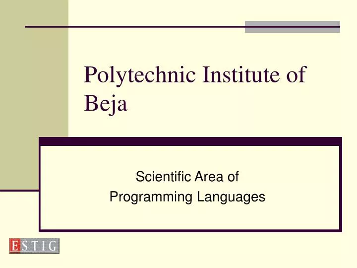 polytechnic institute of beja