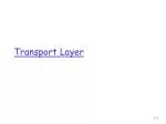 Transport Layer - slide 1