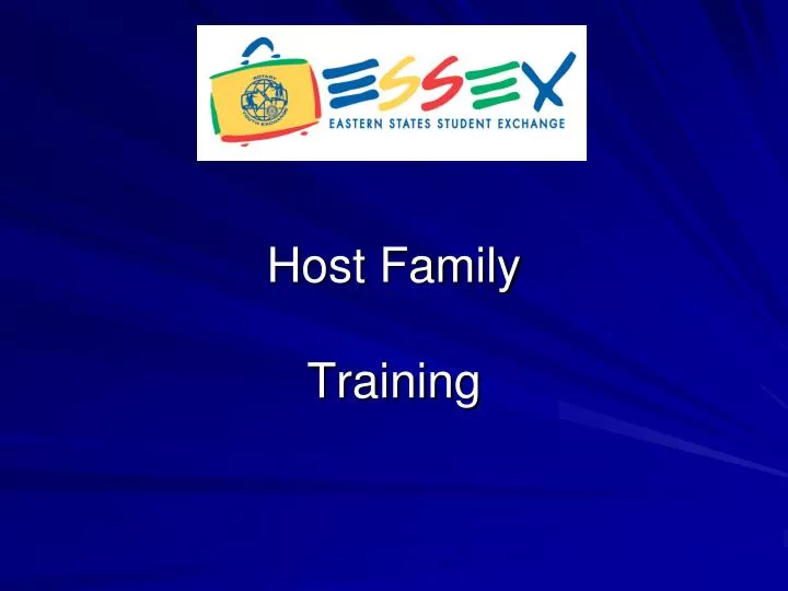 host family training