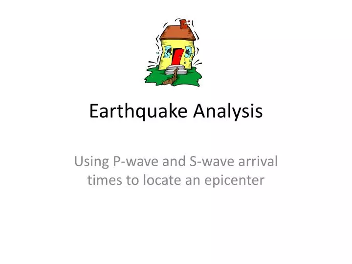earthquake analysis