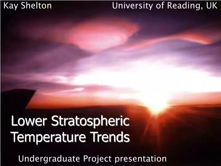lower stratospheric temperature trends