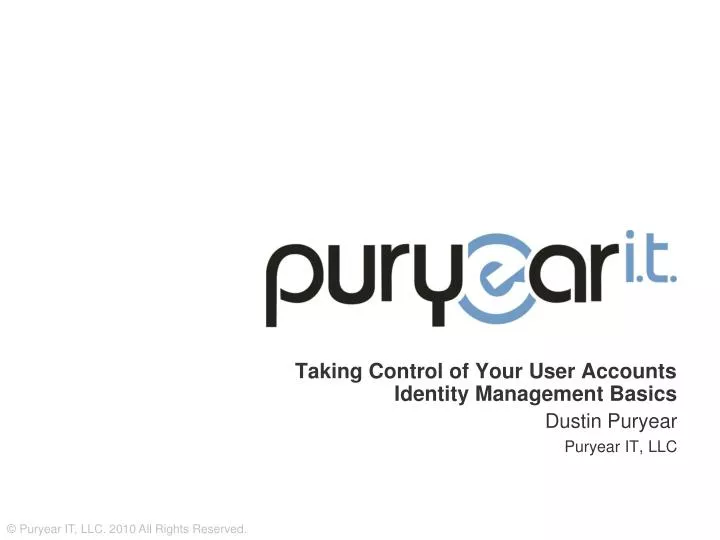 taking control of your user accounts identity management basics