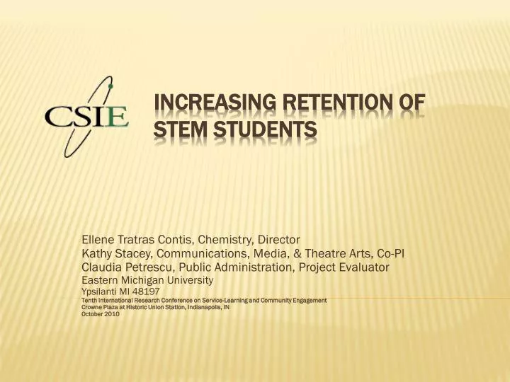 increasing retention of stem students