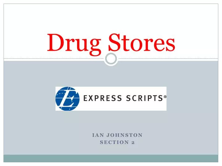drug stores