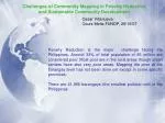 Challenges of Community Mapping in Poverty Reduction and Sustainable Community Development - slide 1