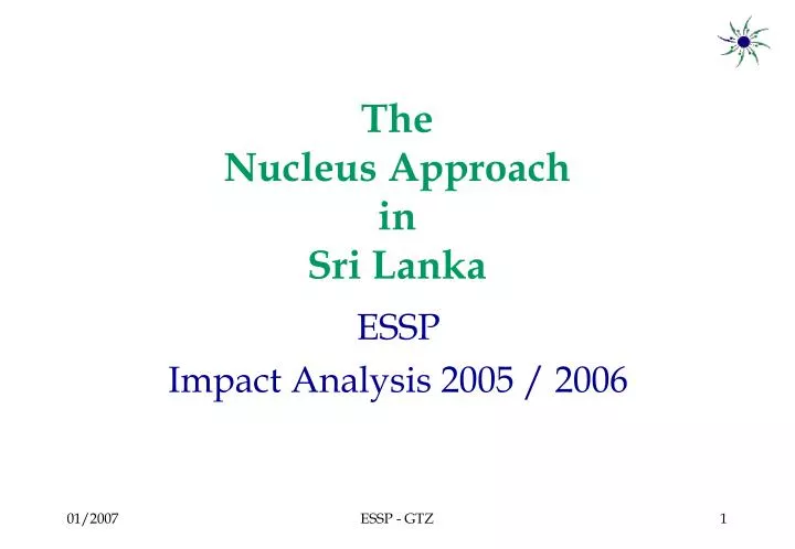 the nucleus approach in sri lanka