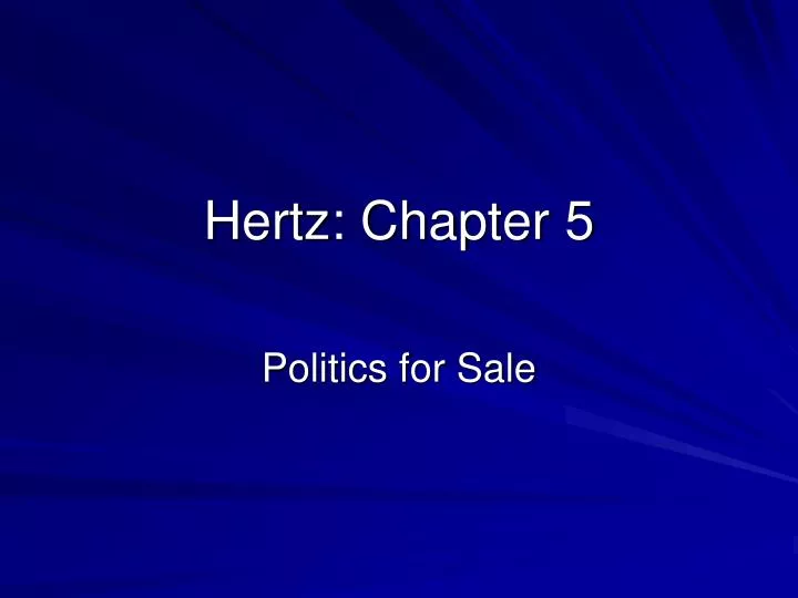hertz chapter 5