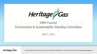 HRM Council Environment &amp; Sustainability Standing Committee July 7, 2011