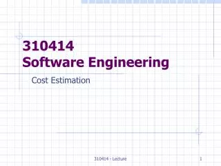 310414 software engineering