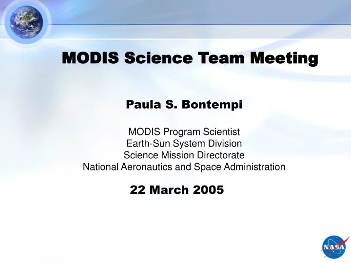 modis science team meeting