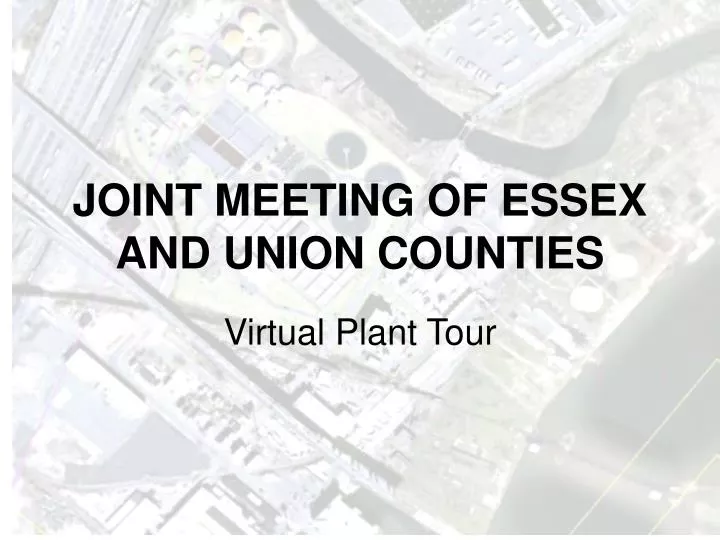 joint meeting of essex and union counties