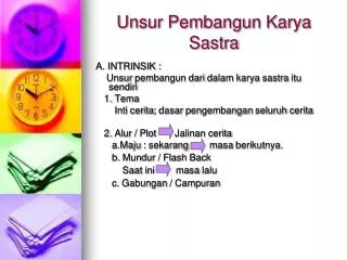 unsur pembangun karya sastra
