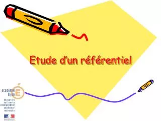 etude d un r f rentiel