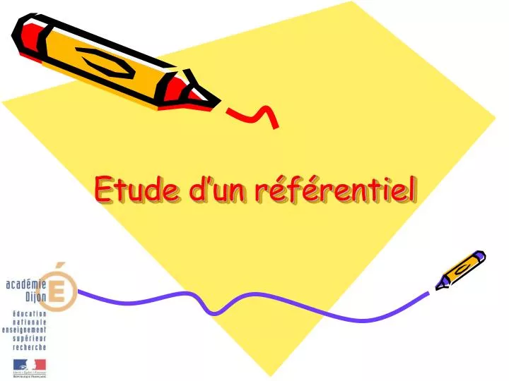 etude d un r f rentiel