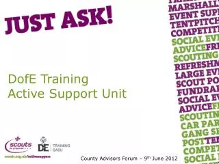 DofE Training Active Support Unit