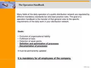 The Operation Handbook