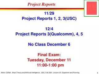 Project Reports