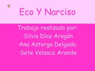 eco y narciso