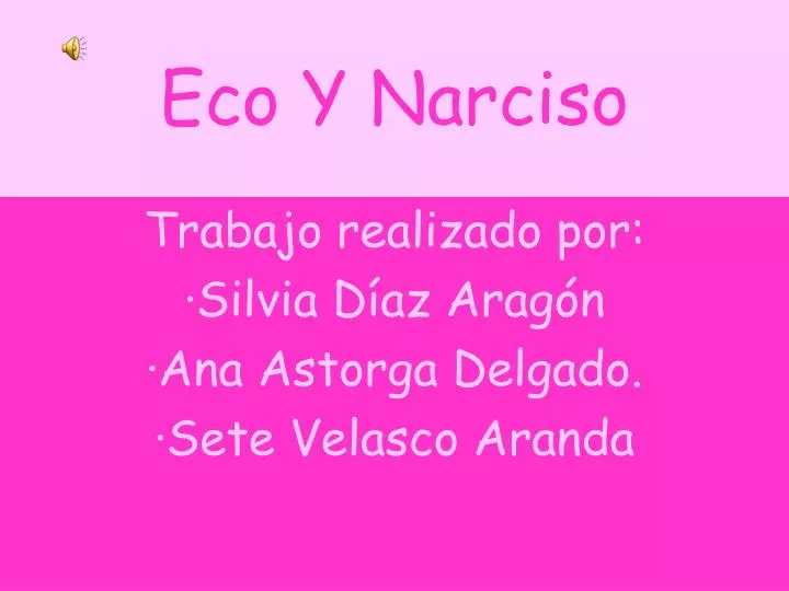 eco y narciso