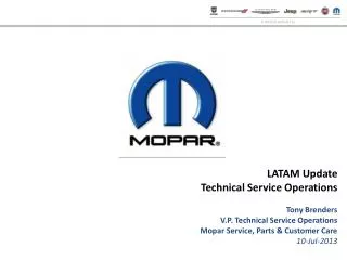 LATAM Update Technical Service Operations
