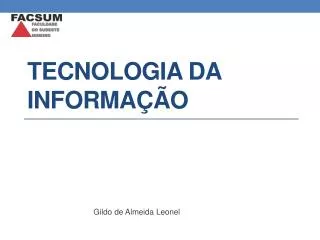 tecnologia da informa o