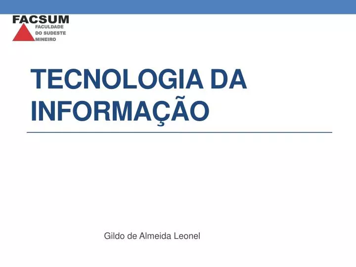 tecnologia da informa o